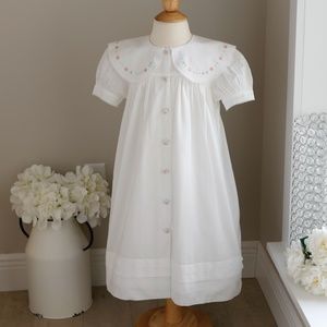 Strasburg White Dress Cotton Heirloom Vintage Special Occasion Size 4 NWT